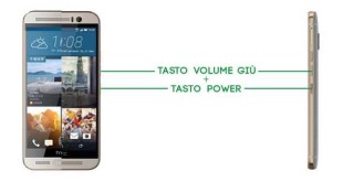 HTC A9 Come fare uno screenshot guida