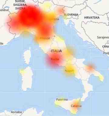 Disservizio TIM rete mobile