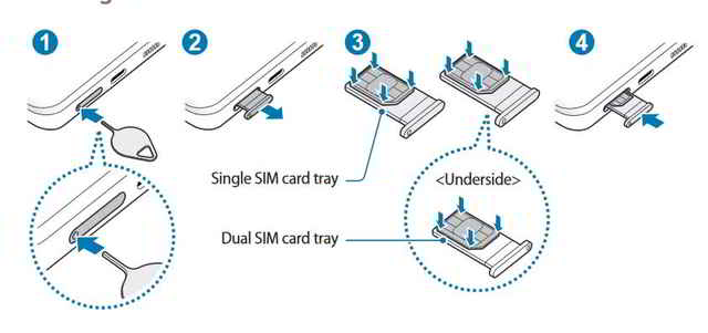 Samsung Galaxy S21 come inserire SIM nel telefono
